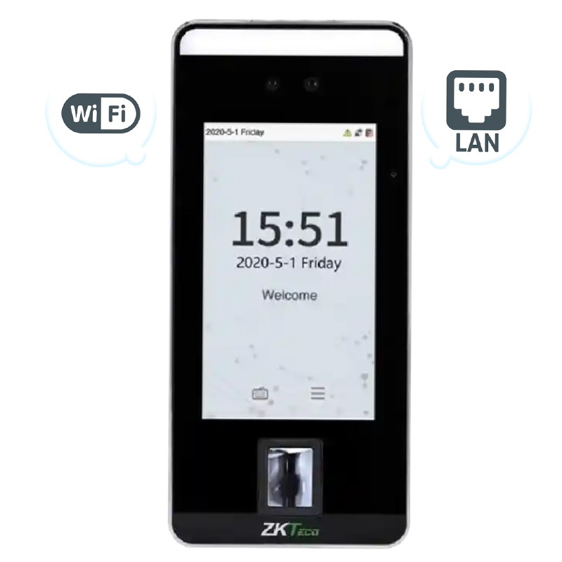 ZKTeco SmartAC1 เครื่องบันทึกเวลาแบบสแกนนิ้วและใบหน้า [ZKTeco]