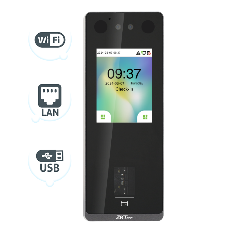SenseFace 3A เครื่องบันทึกเวลาแบบสแกนนิ้วและใบหน้า [ZKTeco]