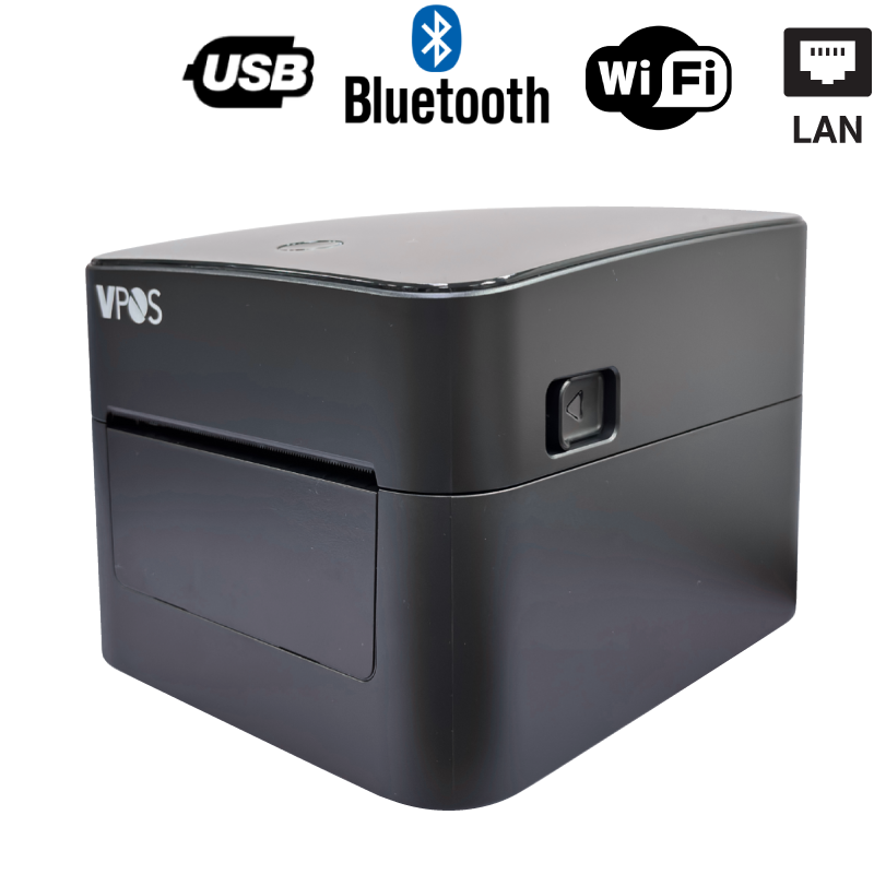 เครื่องพิมพ์สติ๊กเกอร์บาร์โค้ด VP-4602D-BW (USB+LAN+WiFi+Bluetooth) [VPOS]