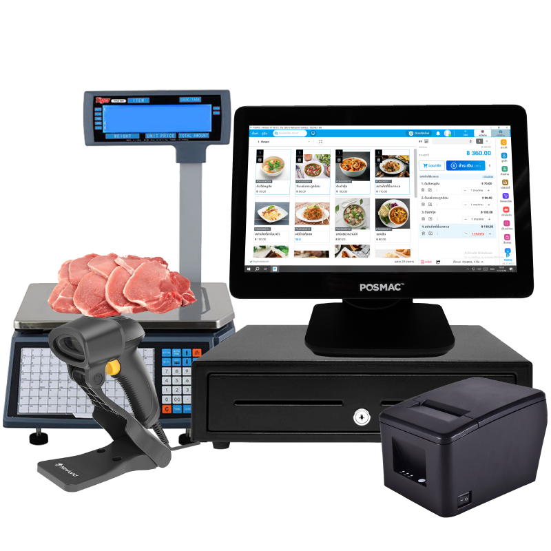 ชุด POS ร้านขายของสด Windows (แถม ฟรี! POSPOS Smart 10 เดือน)