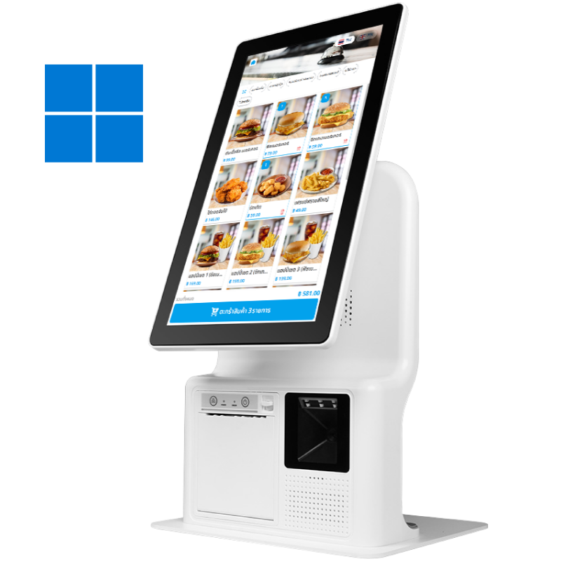 15.8" JASSWAY Alecto POS Kiosk ตู้คีออส ขายสินค้าแบบบริการตัวเอง (แถม ฟรี! POSPOS Smart 2 ปี)