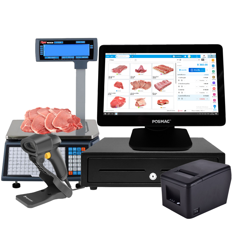 ชุด POS ร้านขายของสด Windows (แถม ฟรี! POSPOS Smart 10 เดือน)